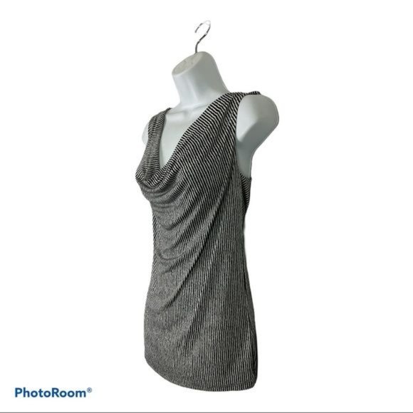 ANTONIO MELANI Silk Sleeveless Draped Top - Picture 2 of 6